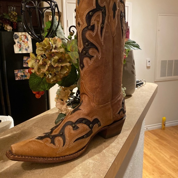 Pecos Bill genuine leather boots in a size 8 NEW - Picture 4 of 7